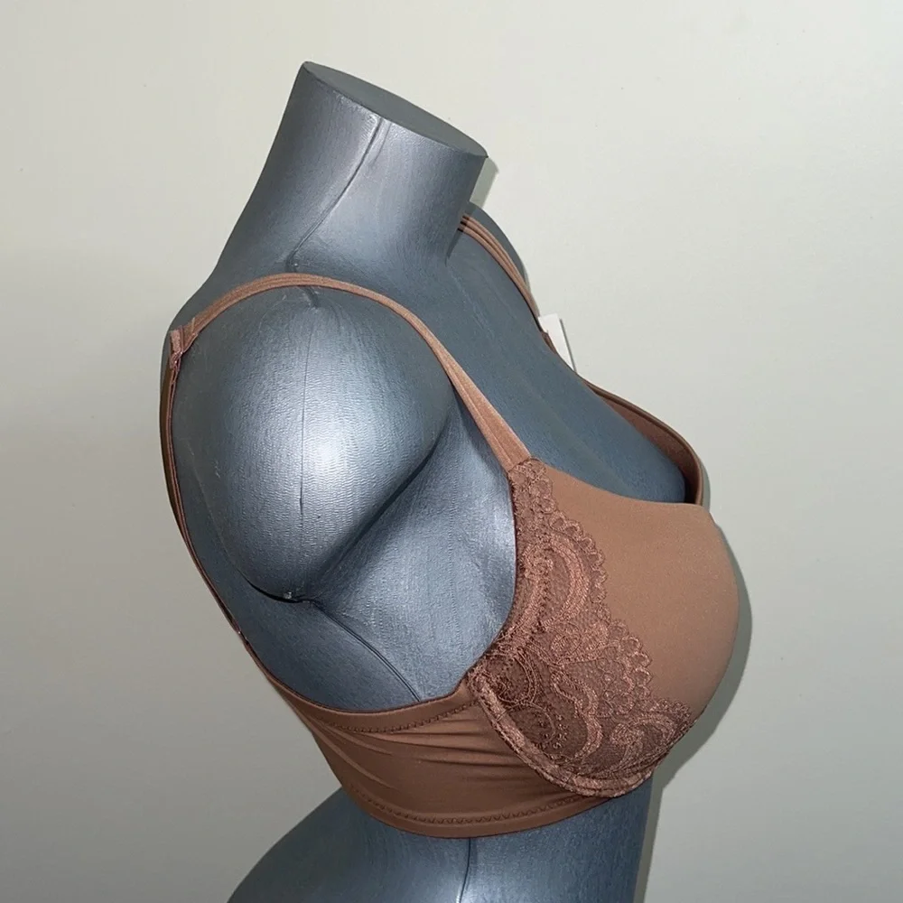 Bundle 3 Pieces  Comfort Fit Push Up Padded T- Shirt 3 Hooks Bra Cup D & DD.